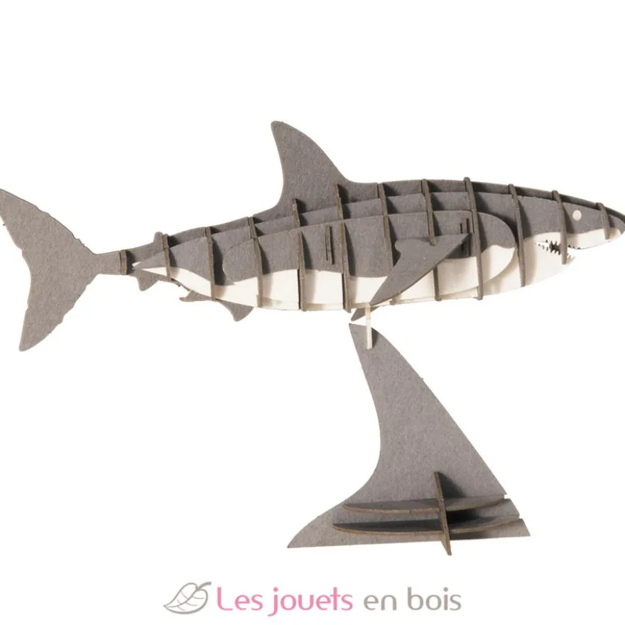 Maquette 3D en papier Requin gris - Fridolin