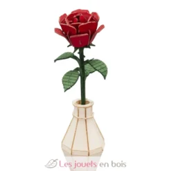 Maquette 3D en papier Rose rouge - Fridolin