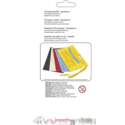 Maquette 3D en papier Saxophone jaune - Fridolin