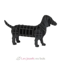 Maquette 3D en papier Teckel marron - Fridolin