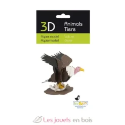 Maquette 3D en papier Vautour - Fridolin