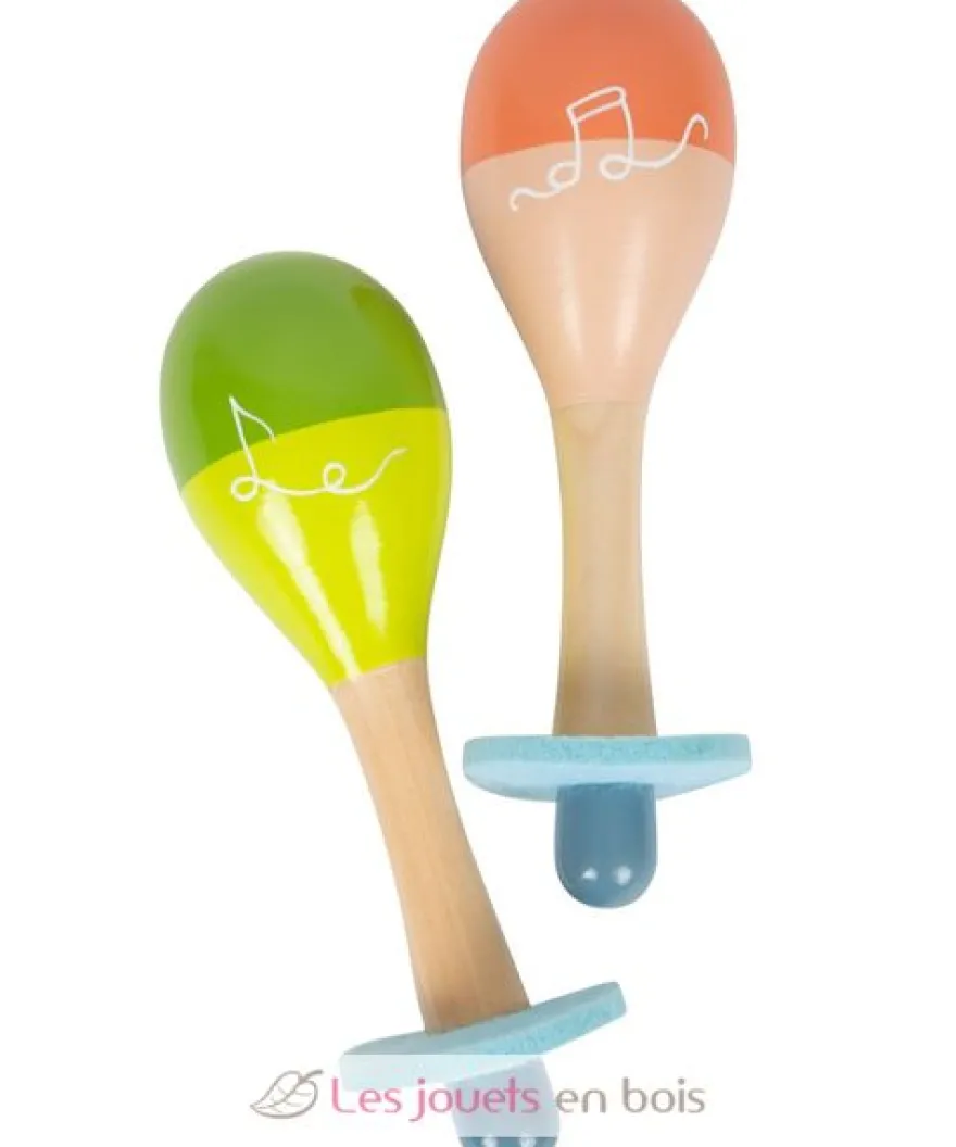 Maracas Groovy Beats beige Small Foot Compagny