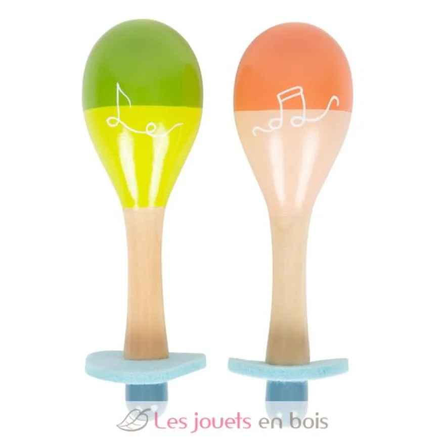 Maracas Groovy Beats beige Small Foot Compagny