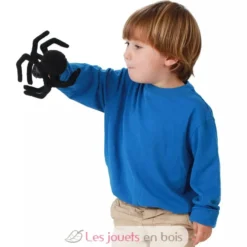 Marionnette à doigt Mini Araignée noire - Folkmanis
