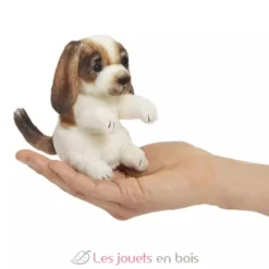 Marionnette à doigt Mini Chien beige et marron - Folkmanis