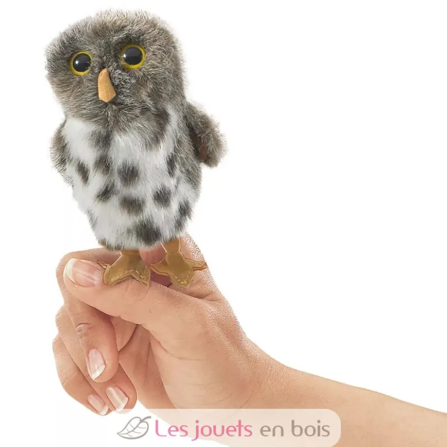 Marionnette à doigt Mini Chouette tachetée - Folkmanis
