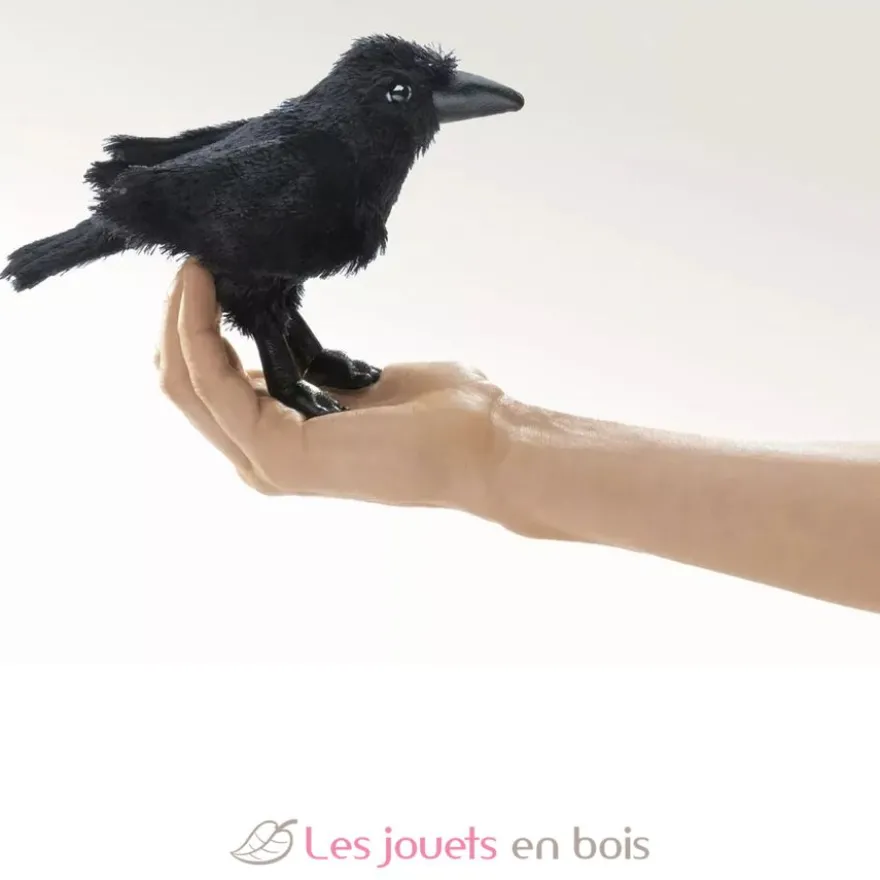 Marionnette à doigt Mini Corbeau noir - Folkmanis