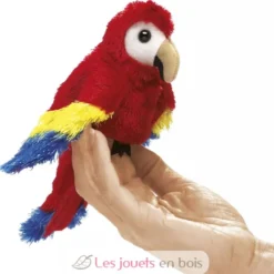 Marionnette à doigt Mini Perroquet rouge - Folkmanis