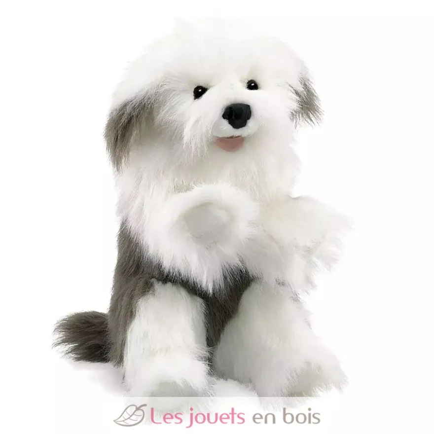 Marionnette à main Chien Bobtail - Folkmanis