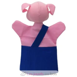 Marionnette Petit Cochon bleu - Mú