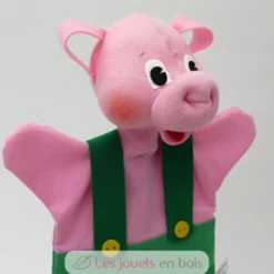 Marionnette Petit Cochon vert - Mú
