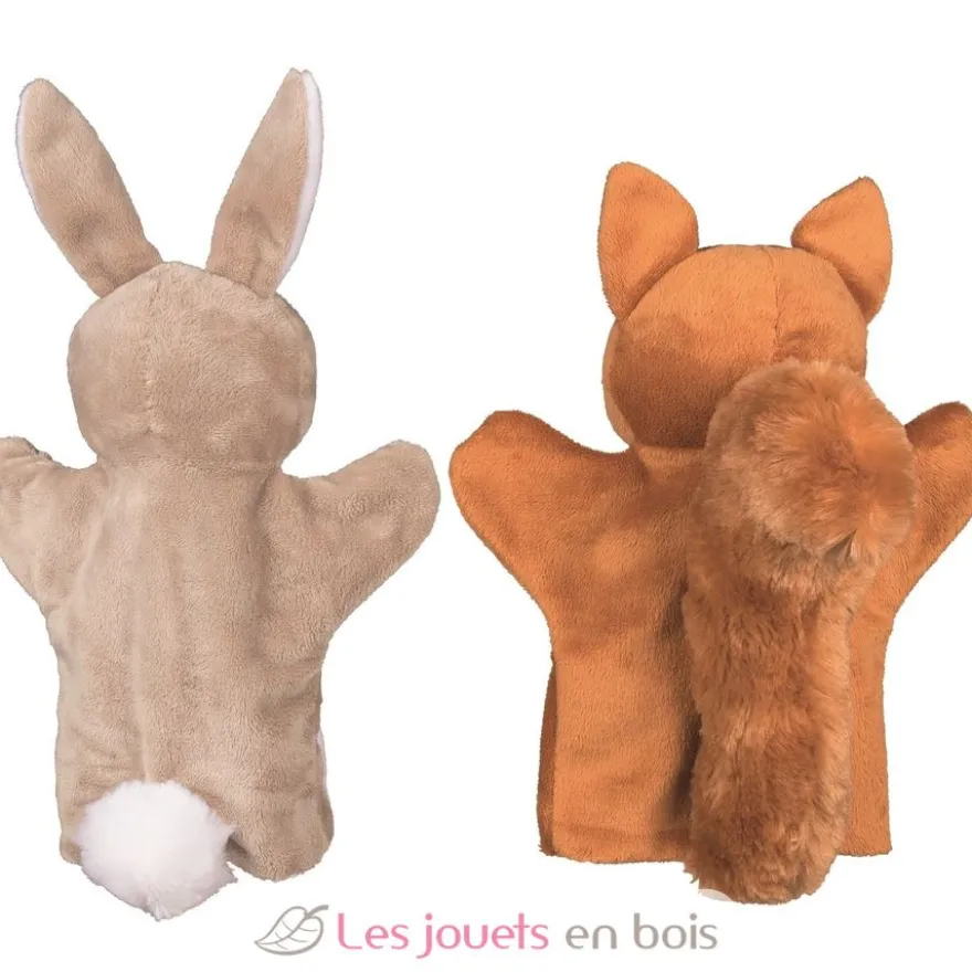 Marionnettes Écureuil, Lapin et Hérisson - Goki