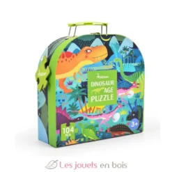 Ma Valise Puzzle Dinosaures 104 pcs - Mideer