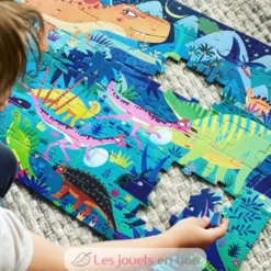 Ma Valise Puzzle Dinosaures 104 pcs - Mideer