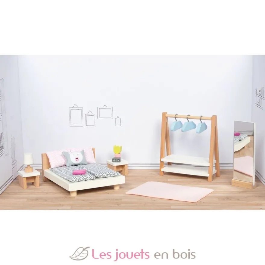 Meubles poupées miniatures Chambre - Goki