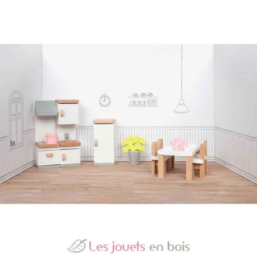 Meubles poupées miniatures Cuisine - Goki