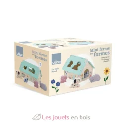 Mini ferme des formes en bois - Vilac