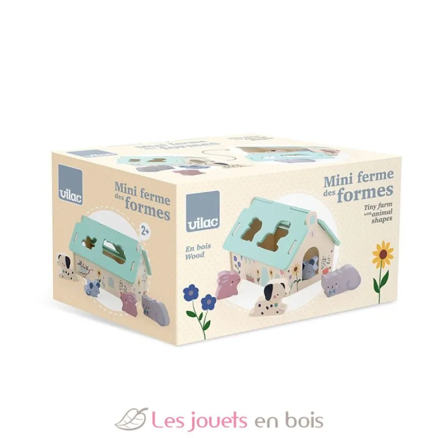 Mini ferme des formes en bois - Vilac
