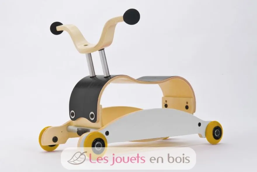 Mini Flip - Set de 4 roues - Jaune - Wishbone Design Studio
