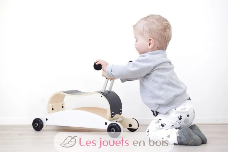 Mini Flip - Set de 4 roues - Noir - Wishbone Design Studio