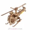 Mini Hélicoptère - Puzzle 3D mécanique en bois - Ugears