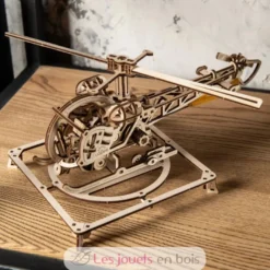 Mini Hélicoptère - Puzzle 3D mécanique en bois - Ugears