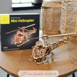 Mini Hélicoptère - Puzzle 3D mécanique en bois - Ugears