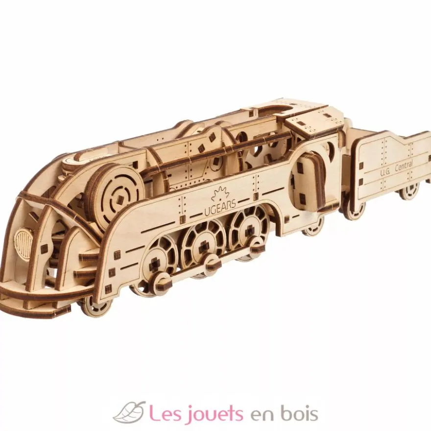 Mini locomotive - Puzzle 3D mécanique en bois - Ugears