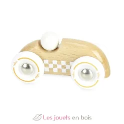 Mini Rallye Checkers bois naturel - Vilac