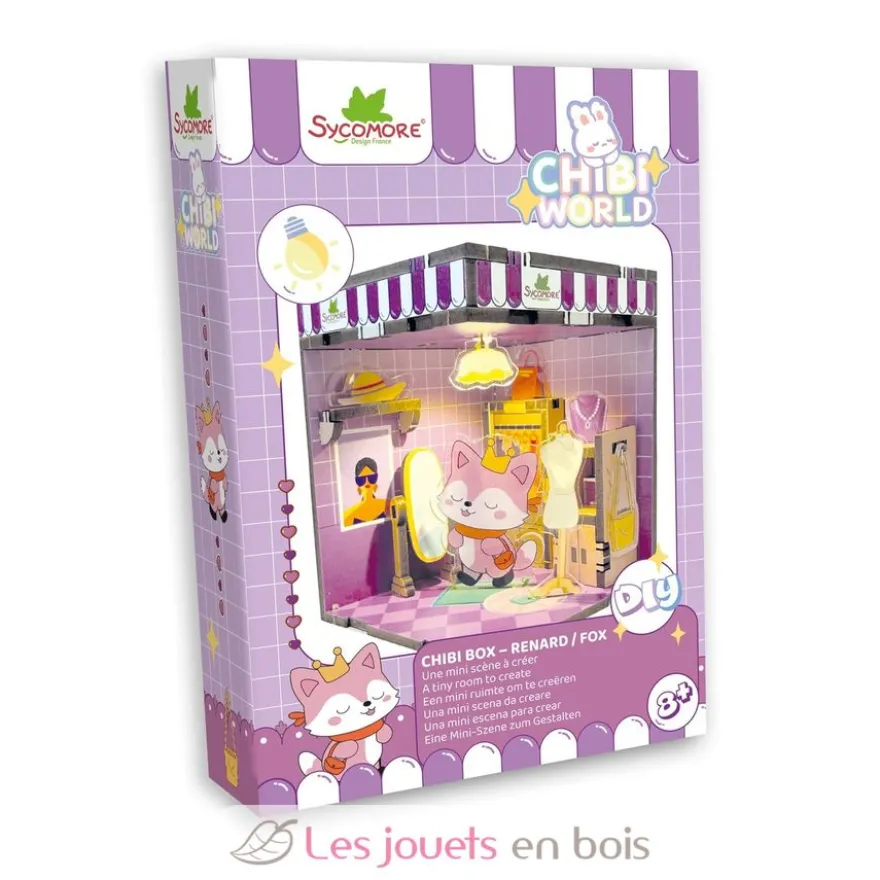 Mini scène Kawaii à créer - Chibi Box Renard - Dès 8 ans - Sycomore