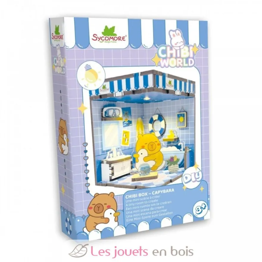 Mini scène Kawaii à créer - Chibi Box Capybara - Dès 8 ans - Sycomore