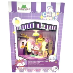 Mini scène Kawaii à créer - Chibi Box Chat - Dès 8 ans - Sycomore