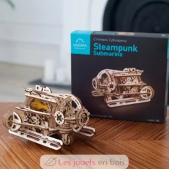 Mini Sous-marin Steampunk - Puzzle 3D mécanique en bois - Ugears