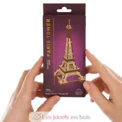 Mini Tour Eiffel - Puzzle 3D mécanique en bois - Ugears