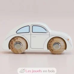 Mini voiture en bois Betty No 9 blanche - Le Toy Van