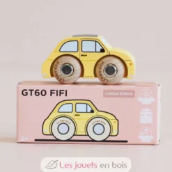 Mini voiture en bois Fifi No 10 jaune - Le Toy Van