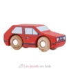 Mini voiture en bois Gary No 8 rouge - Le Toy Van