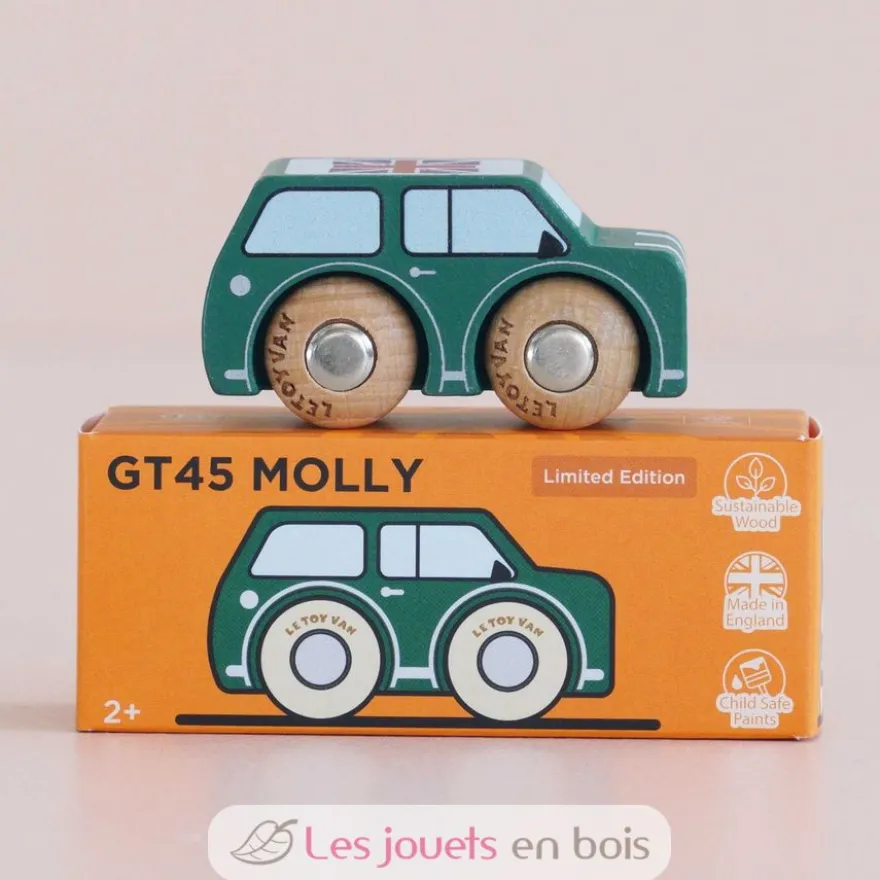 Mini voiture en bois Molly No 7 verte - Le Toy Van