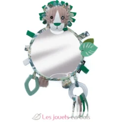 Miroir d'éveil Jélékros lion gris vert Les Déglingos