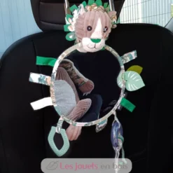 Miroir d'éveil Jélékros lion gris vert Les Déglingos