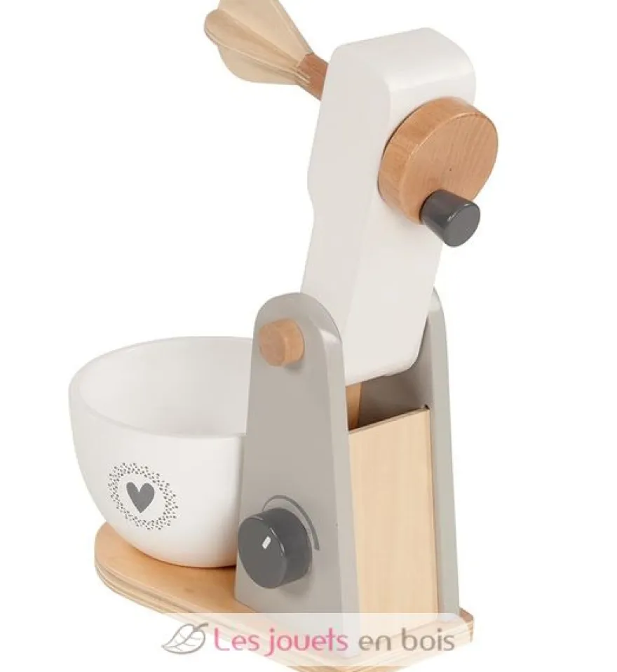 Mixeur en bois blanc et gris - Goki