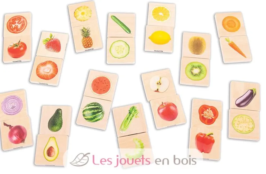 Mémo Fruits et Légumes Mix & Match - TickiT