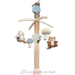 Mobile musical en bois Forest Friends - Little Dutch