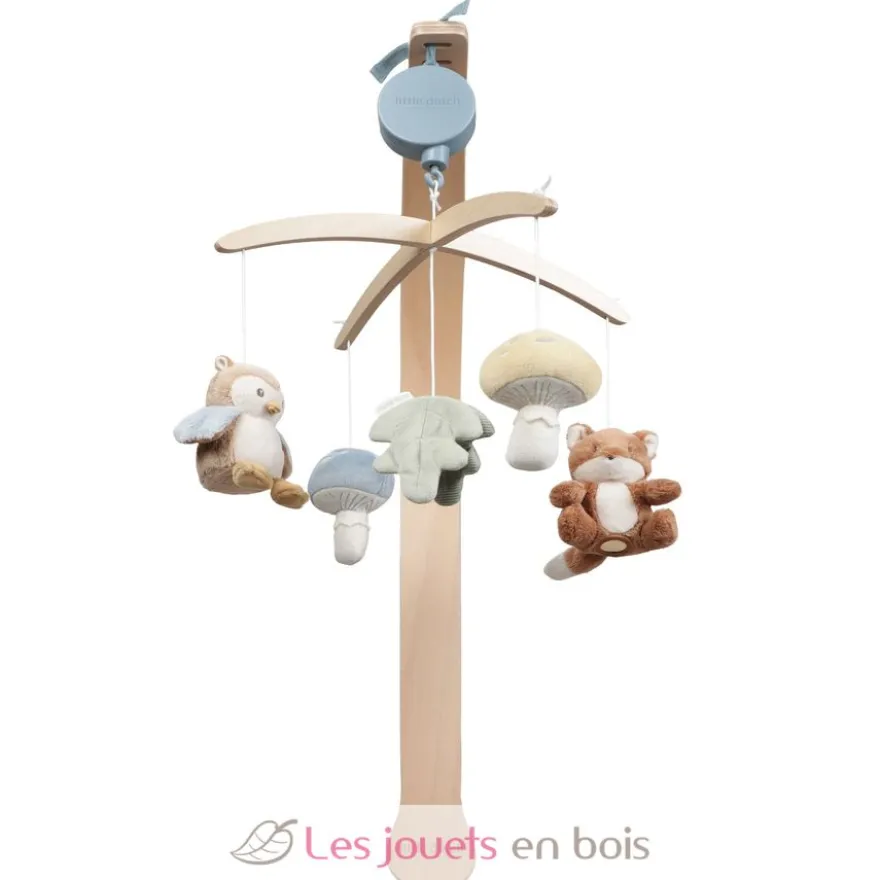 Mobile musical en bois Forest Friends - Little Dutch