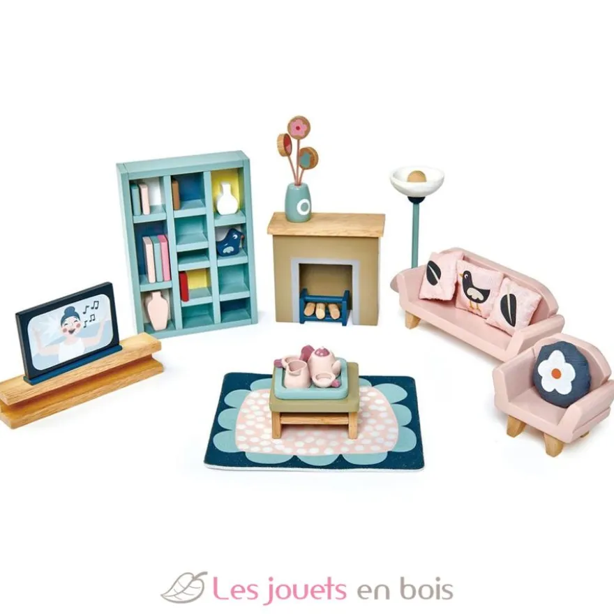 Mobilier de salon pour maison de poupées - Tender Leaf Toys