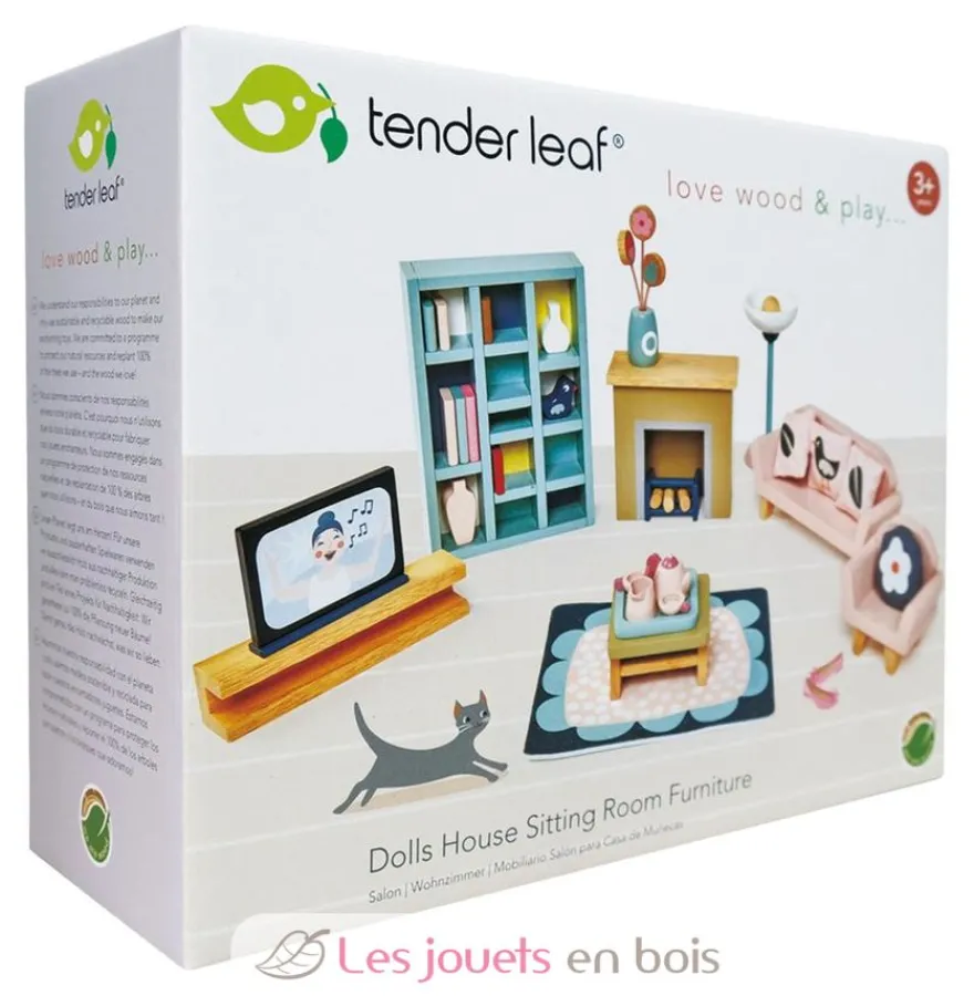 Mobilier de salon pour maison de poupées - Tender Leaf Toys