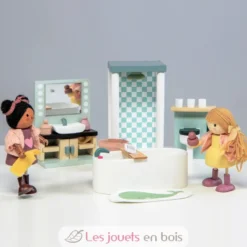 Mobilier salle de bain pour maison de poupées - Tender Leaf Toys
