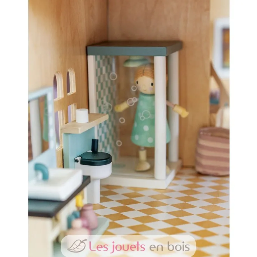 Mobilier salle de bain pour maison de poupées - Tender Leaf Toys