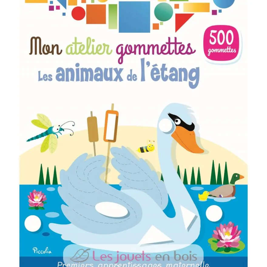 Mon atelier gommettes Les animaux de l'étang - Piccolia