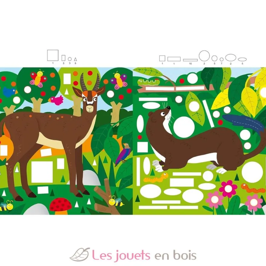 Mon atelier gommettes Les animaux de la montagne - Piccolia